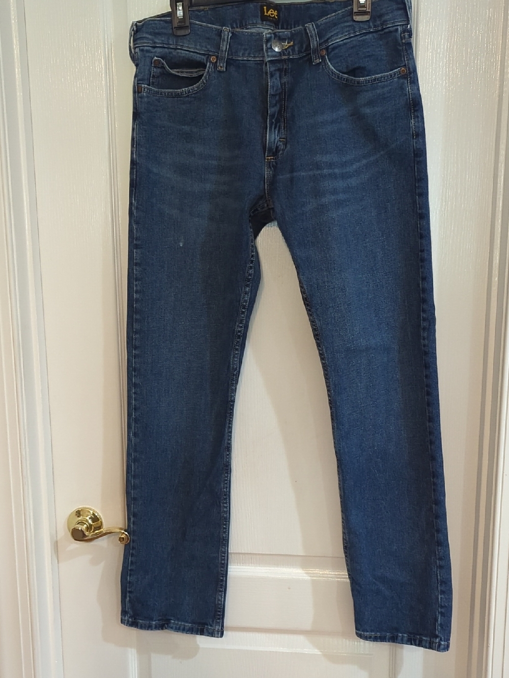 Lee Straight-Leg Jeans in Medium-Dark Blue